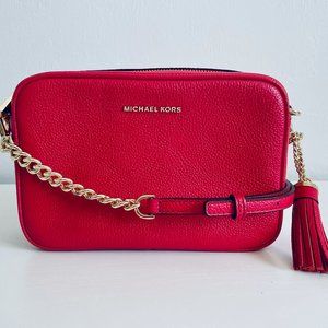 MICHAEL Michael Kors Jet Set Red Crossbody